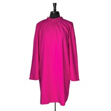 J.Crew Womens 14 Pink Ruffle Shift Dress Valentine’s Day Romantic Spring NWT