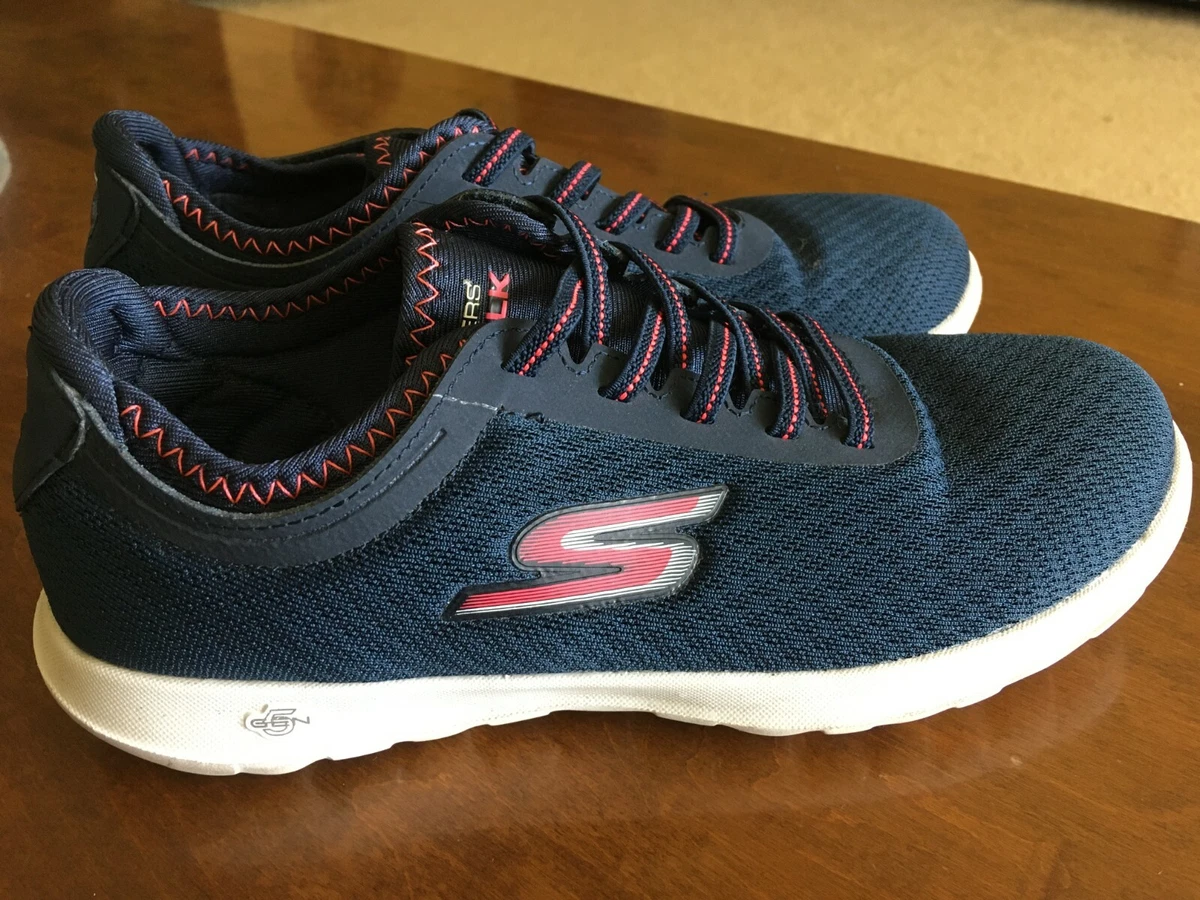 Skechers Go Walk GoGa Max Quick-Fit Gen Slip On Comfort Shoes 6.5 Navy Blue eBay