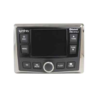 Infinity PRV-315 AM/FM Radio Receiver USB Bluetooth Waterproof Marine ...