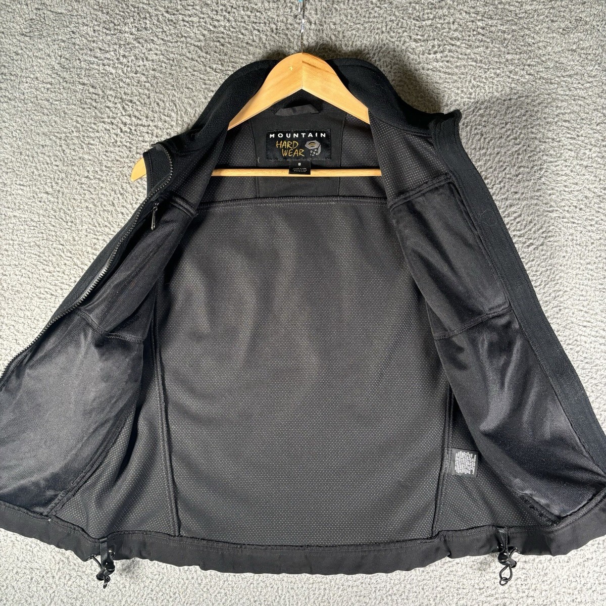 Mountain Hardwear Vest Fleece Gore Windstopper Black Outdoor Mountain Hardwear Vest Fleece Gore Windstopper Black Outdoor