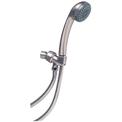 Bathroom Massage Hand-Held Shower Set with Adjustable Arm Mount Brushed Nickel