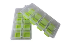 2 pack Ice Cube Tray Jumbo Size Silicone Base Easy Release Cocktails Iced Coffee