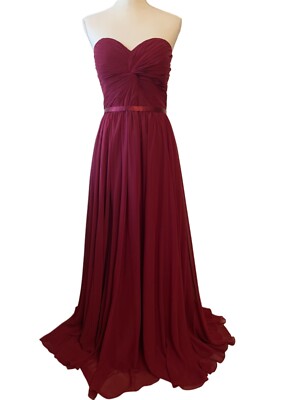 Eureka fashion evening prom bridesmaids party burgundy dress size XL NWT |  eBay
