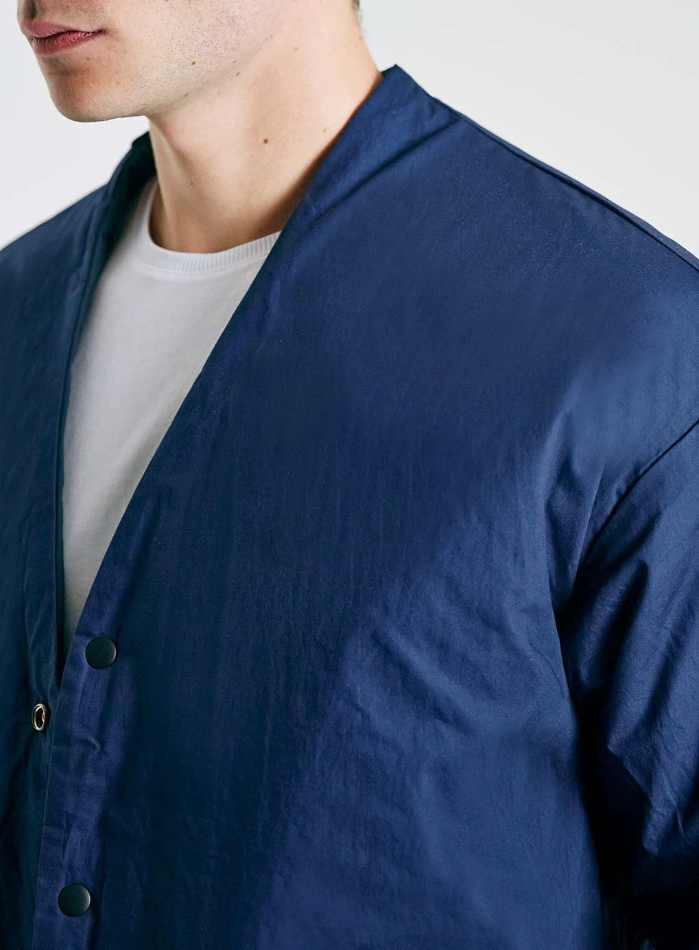 Topman Reversible Jacket - Navy, Men's Large - Versatile & Stylish, Retail $110 - product detail image 4