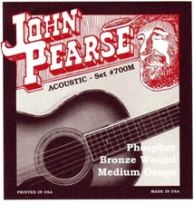 John Pearse 700M Acoustic Phosphor Bronze - Med , New!