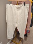 Women's White Linen J Jill Pants XL — photo 1