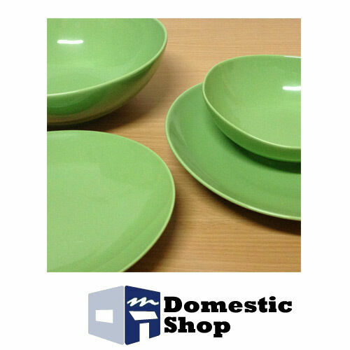 Set Di Piatti Brandani Polline Verde - Servizio Tavola 18 Pezzi In Porcellana - Foto 3