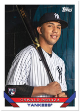 2023 Topps Throwback Thursday OSWALD PERAZA 1993 Yankees Rookie RC TBT #25