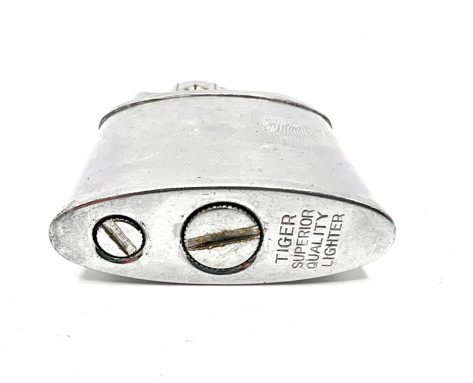 Vintage Tiger Superior Quality Lighter Oval Fluid - Image 3 of 4