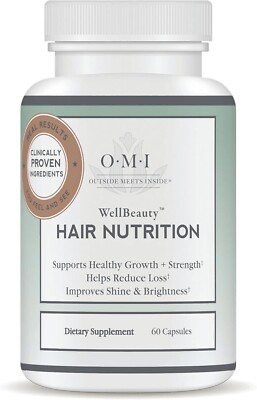 OMI Well Beauty Hair Nutrition | 60 Capsules | Sealed Bottle EXP 06/2026