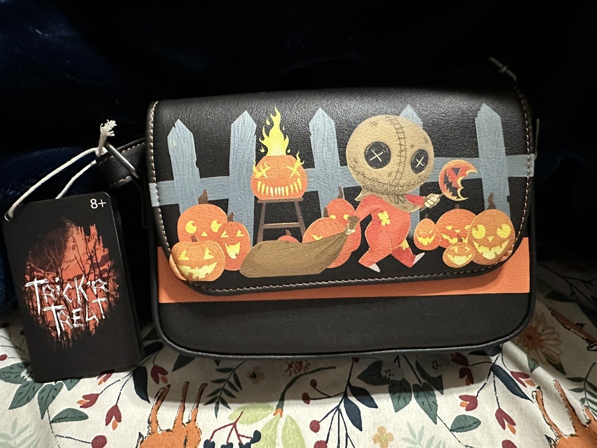 Loungefly Trick \'r Treat Sam‎ Lollipop Crossbody Bag and Wallet Amazon.com: Spirit Halloween Lollipop Crossbody Bag - Trick  main image 3