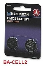 Lithium CMOS Battery CR2032, 2 pack , BA-CELL2