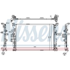 K&uuml;hler Motork&uuml;hler Autok&uuml;hler NISSENS f&uuml;r Mercedes-Benz B-Klasse W246