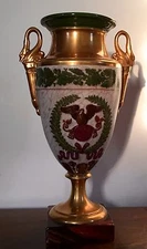 Antique 19th c. Old Paris Porcelain Vase Urn Napoleon Lefebvre Rue Amelot 1810