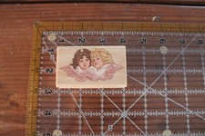 RUBBER STAMPEDE Wood Stamp DREAM ANGELS Face Friends Girls