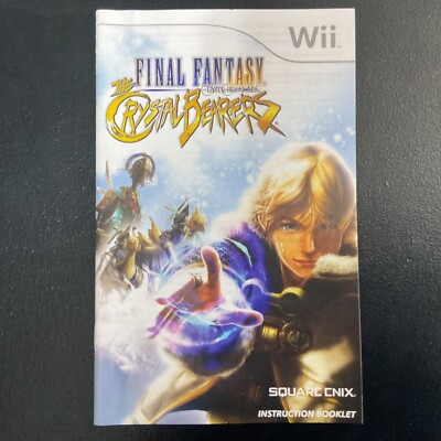 Final Fantasy Crystal Chronicles: The Crystal Bearers Nintendo Wii Manual Only