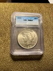 1935 p peace dollar ms63 blast white