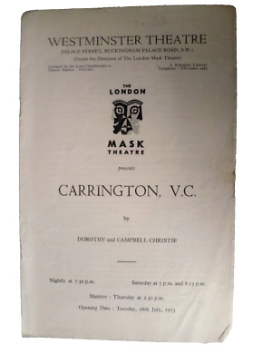 1953 Carrington Sehr guter Erhaltungszustand - Alec Clunes John Wood Jenny Laird