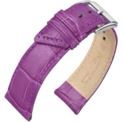 Hirsch Princess alligator embossed 12mm Purple watch band straps Bargains Deals