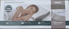 ZAMAT Contour Memory Foam Pillow - Ergonomic Neck Support - Firm Standard - NEW!