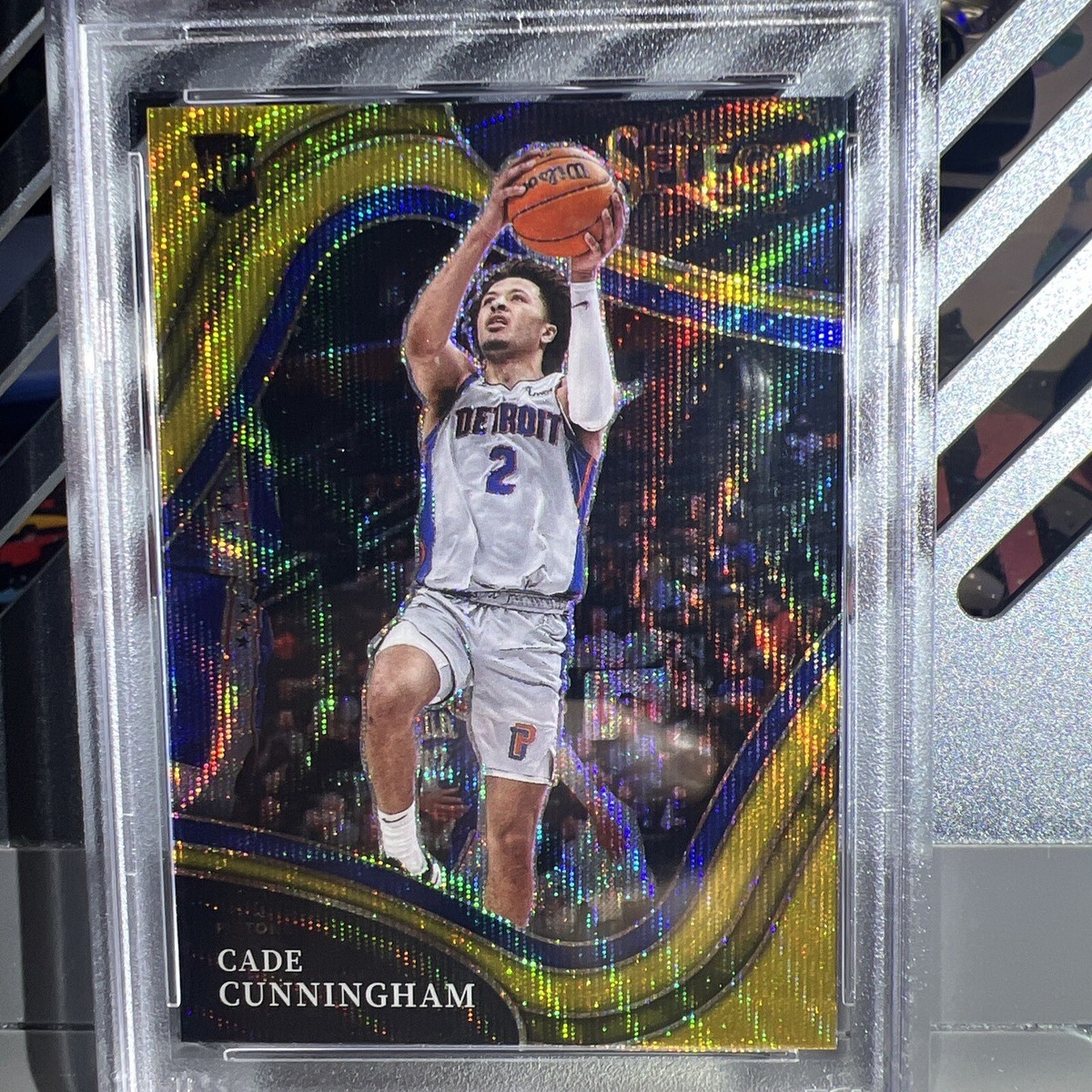 🔥GOLD WAVE🔥 2021 Panini Select Cade Cunningham Prizm Courtside