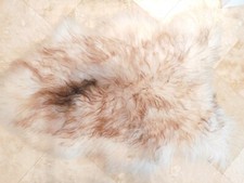 Long Hair Sheep skin Pelt/rug 43"x29"