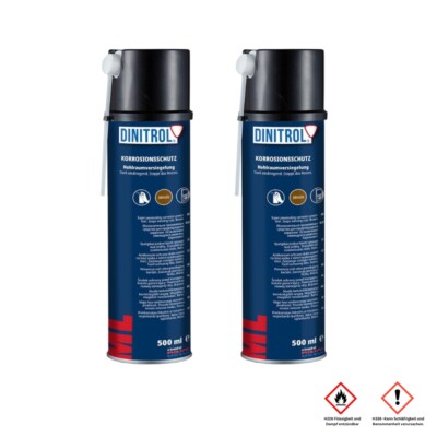 Dinitrol l Penetrator Cire 12 x 500 l Aérosol avec ebout d'extension