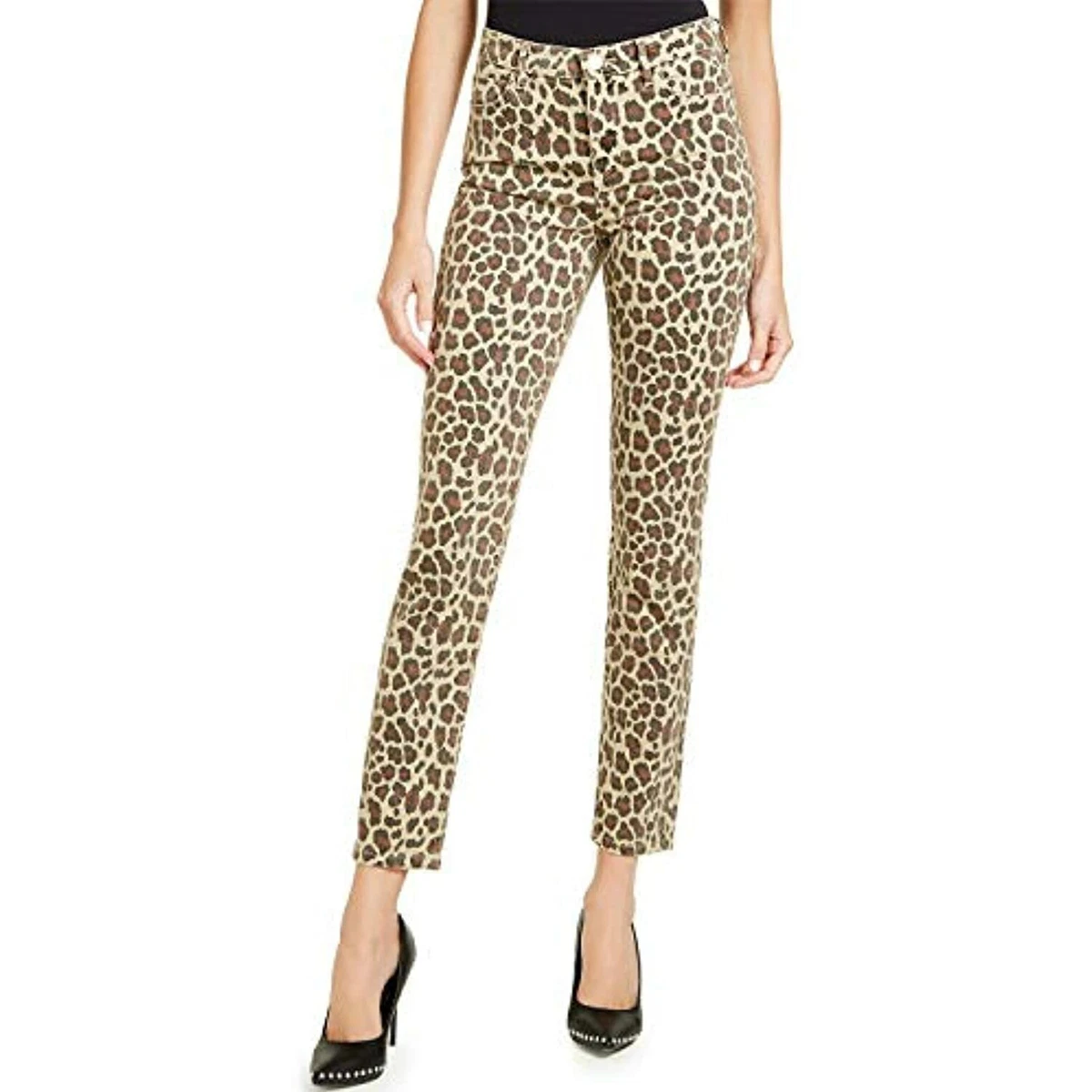 GUESS® Zebra print bootcut denim pant