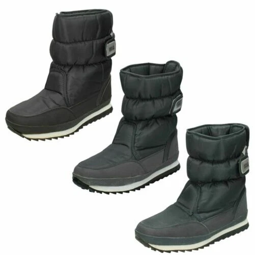 Hombre Reflex Forro Polar Botas de Nieve eBay