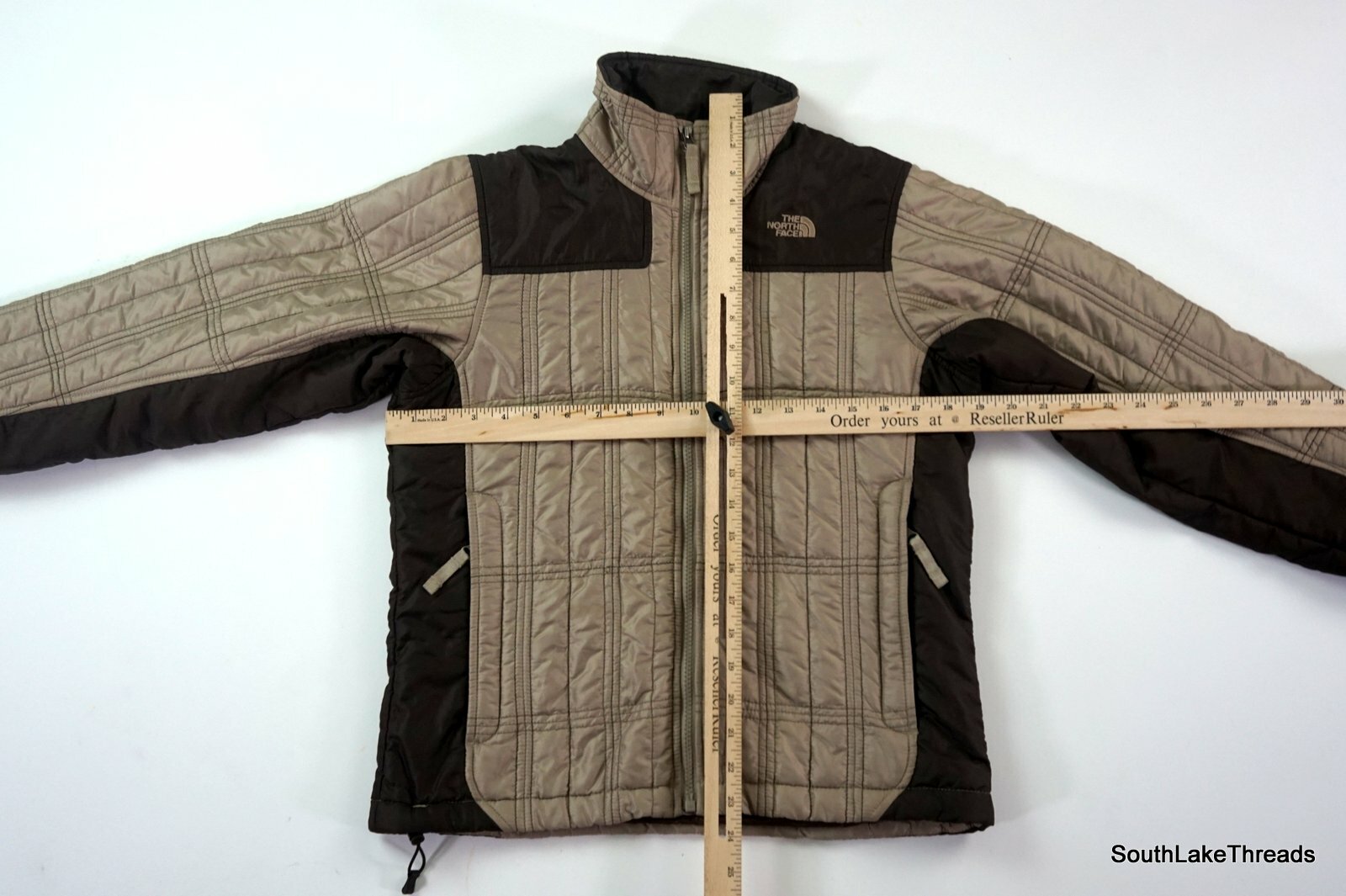 Brown Beige Puffer Jacket Coat 