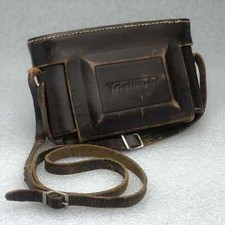 CUSTODIA VOIGTLANDER PELLE MARRONE CON CINTURINO PER FOTOCAMERA PIEGHEVOLE BESSA I BESA RF6x9