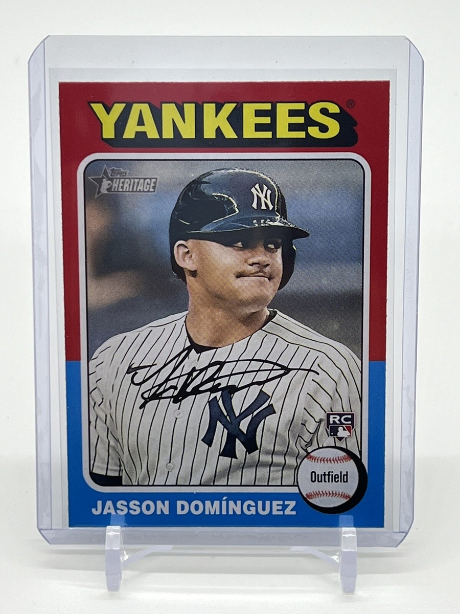 2024 Topps Heritage Baseball #399 Jasson Dominguez Rookie RC