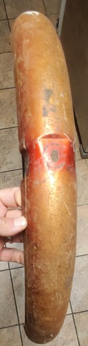 REAR SCHWINN RED WHITE REPLACEMENT FENDER 26" BIKE 2 1/2" WIDE - Picture 3 of 7