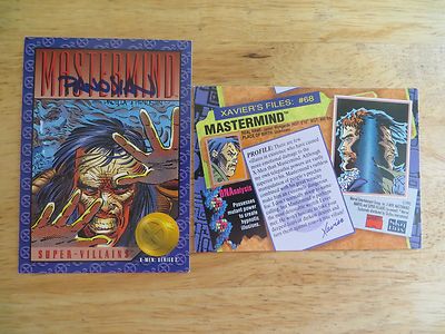 1993 SKYBOX MARVEL X-MEN II MASTERMIND CARD SIGNED DAN PANOSIAN, WITH POA