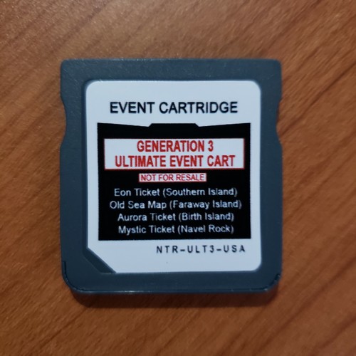 Buy Pokemon Event Nintendo Ds Gba Distribution Ultimate Gen 3 Event Cartridge Online In Kazakhstan
