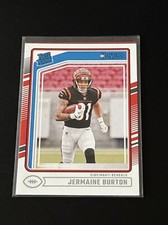 JERMAINE BURTON 2024 Panini Donruss Rated Rookie Rookie Card RC #368 Bengals
