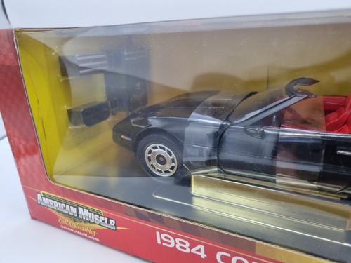 1984 Chevrolet Corvette Coupe Black 1/18 AMERICAN MUSCLE ERTL 33177 - Picture 2 of 3