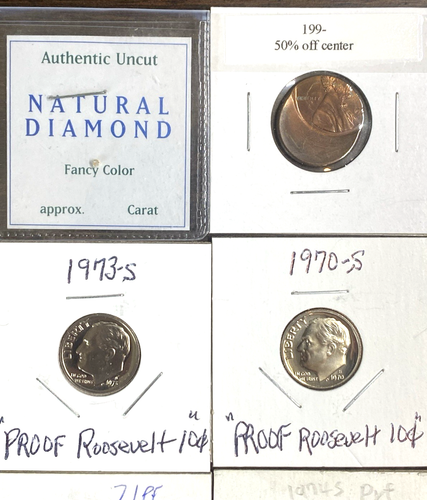 35PCS mixed lot DIAMOND & LOTS OF SILVER, Siv Proof, Off-Center, Bicentennial NR - Picture 4 of 8