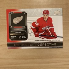 Jonatan Berggren 2023-24 Upper Deck Series 1 Rookie Retrospective RC #RR-14