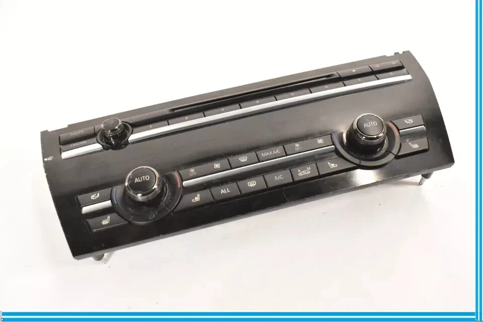 09-15 BMW 750i 750Li Radio A/C AC Heater Climate Control Switch Panel Black OEM - Image 2 of 4