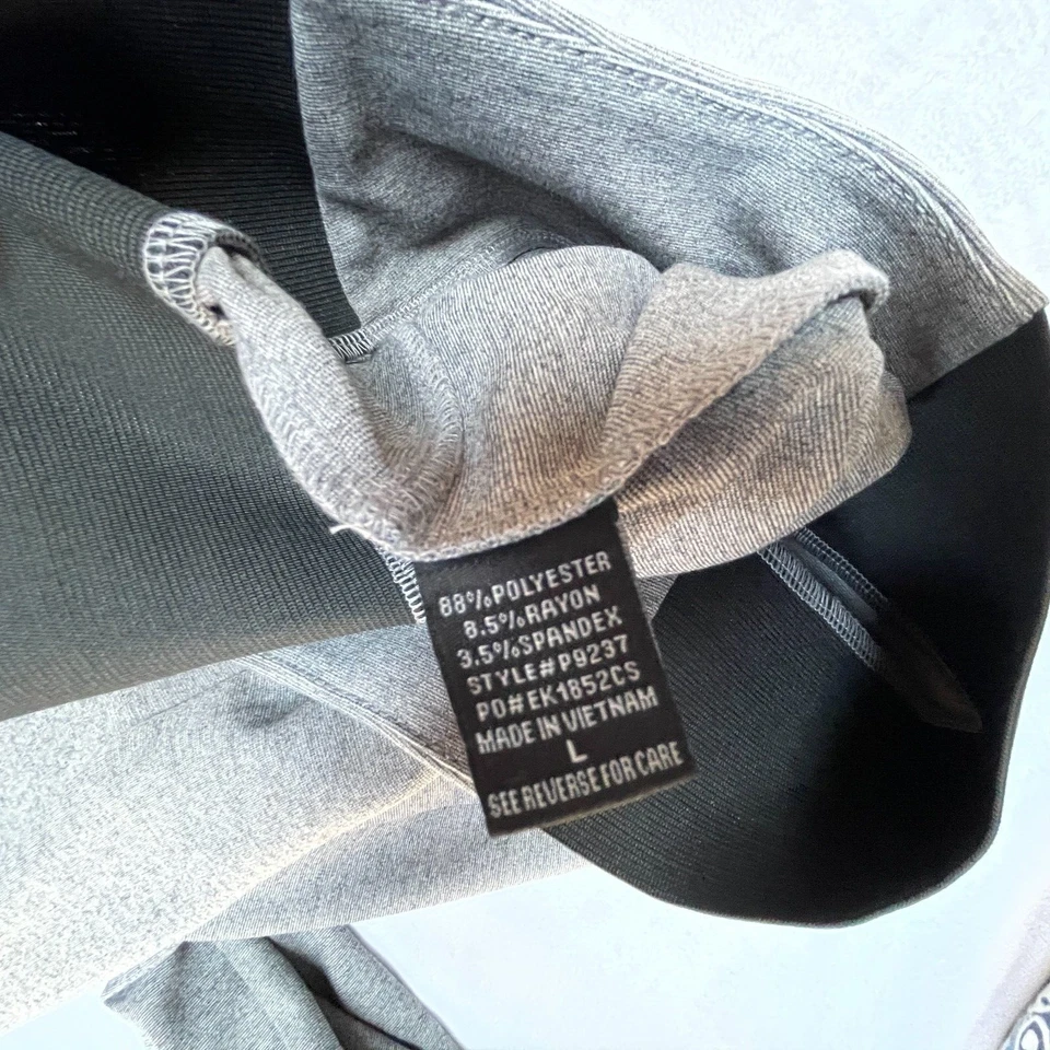 Ci Sono Women's Gray Straight Stretchable Leggings Large Mid-Rise Elastic Waist - Image 3 of 4