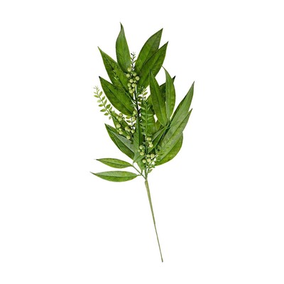 K&K Interiors 24'' Green Berry w/ Willow Leave Stem