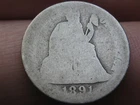 1891 S Seated Liberty Silver Dime- Heavily Worn, Lowball, PO1 Candidate?