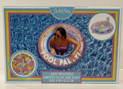Packed Party:  Luxe Inflatable Confetti Filled Tube Float, Inflatable Tube