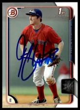 2015 Bowman Prospects Jantzen Witte Auto Boston Red Sox #BP57 Signed Paper