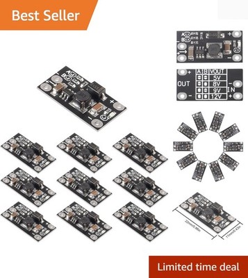 10PCS 1.5A Multi-Function Mini Boost Module Step Up Board 3.7V to 5V 8V 9V 12...