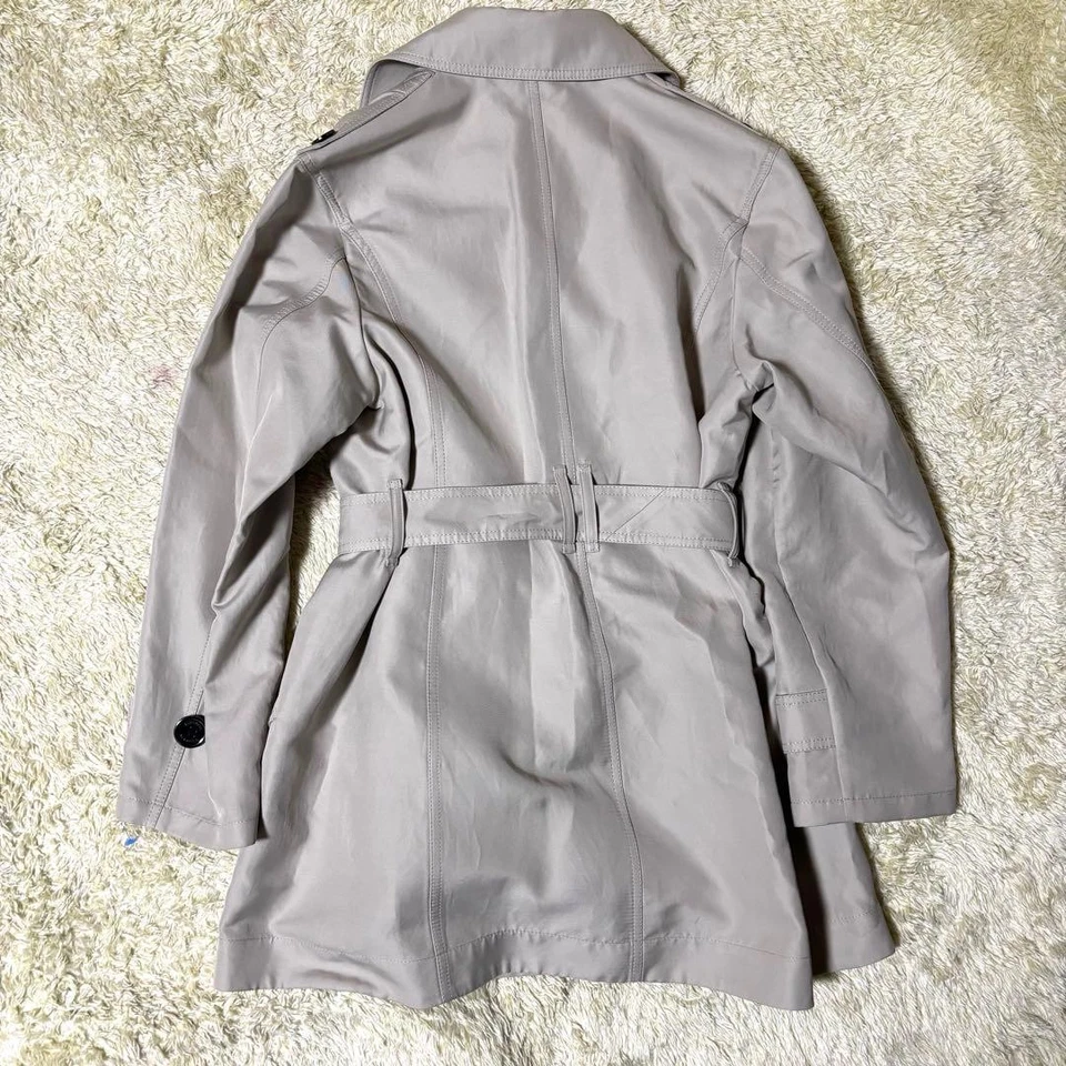 Rare Burberry London Giga Check Trench Coat Size 38/US:S Silk Blend Women's Auth - Image 3 of 4