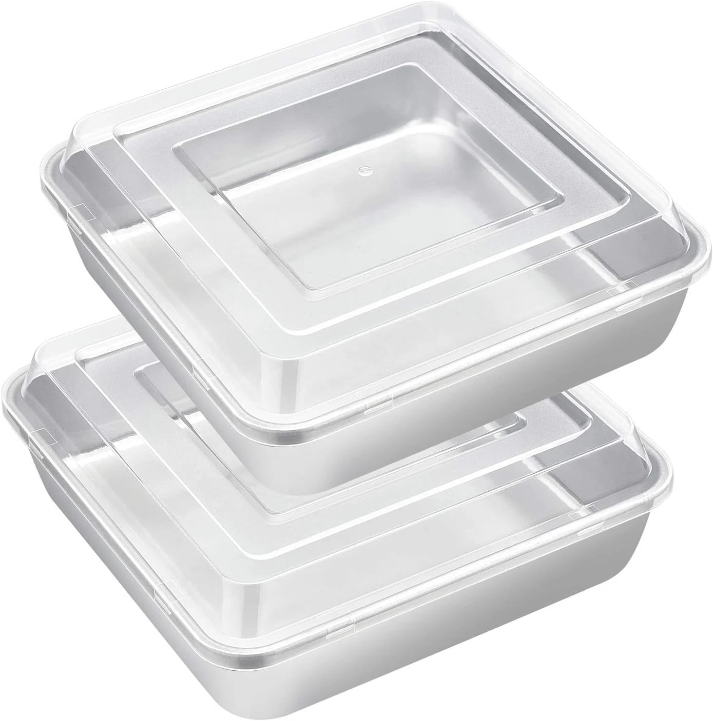 8 X 8-Inch Baking Pan with Lid, Square Cake Brownie Baking Pans Stainless Steel