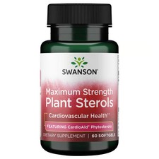 Swanson Maximum Strength Plant Sterols w/ CardioAid Phytosterols, 60 Softgels