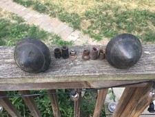 1957 Chevrolet Bel Air 150 210 Front Bumper Guard Bullets Rubber Pair Used
